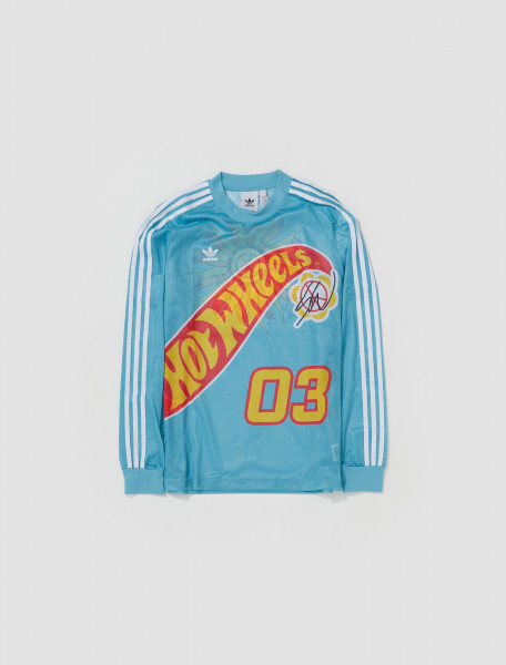ADIDAS   X HOT WHEELS X SEAN WOTHERSPOON MESH LS SHIRT IN MINT TON   HT6581
