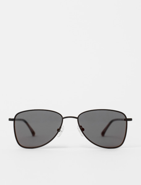 Steel Frame Sunglasses in Matte Black