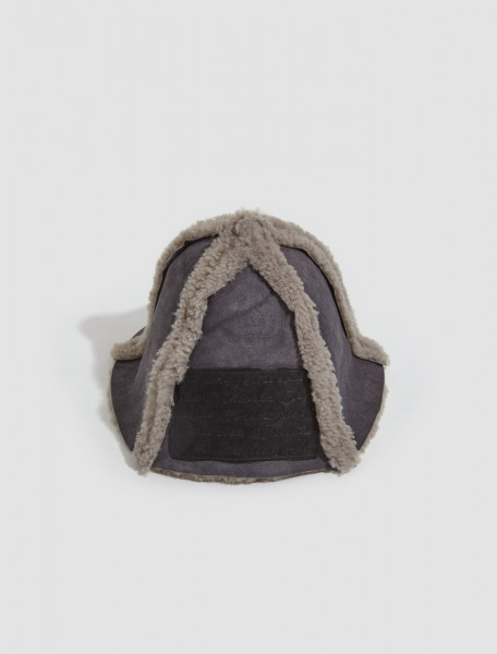 Acne Studios - Shearling Bucket Hat in Taupe Grey - C40303-AA520