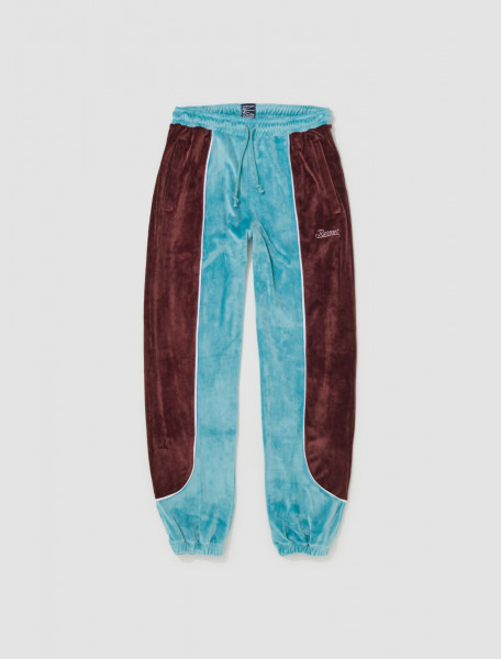 RASSVET - Knit Velours Sports Trousers in Blue - PACC13P009