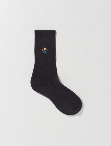 Noah - Tulip Socks in Black - A162SS23BLK