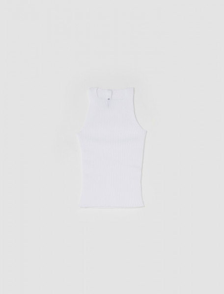 A. Roege Hove - Emma High Neck Top in Optic White - C08M010