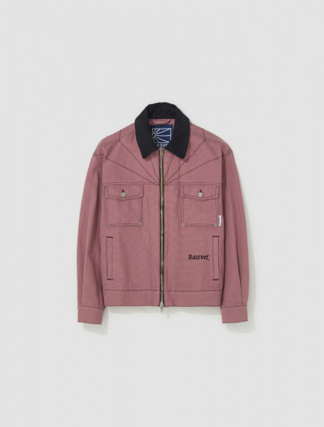 RASSVET - Woven Light Zipped Jacket in Pink - PACC13J002