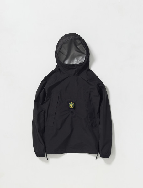 STONE ISLAND   PACKABLE GORE TEX JACKET IN BLACK   MO7615419G1_V1029