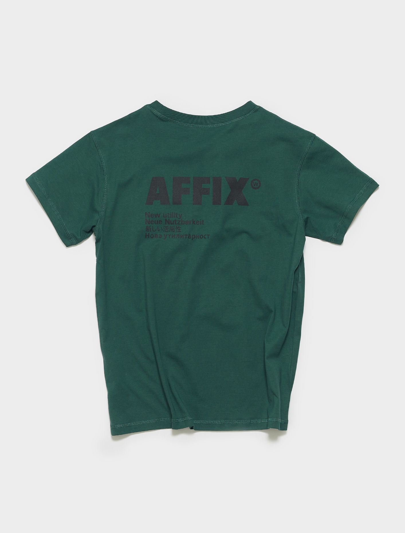 Affix Standardised Logo T-Shirt in Deep Green | Voo Store Berlin ...