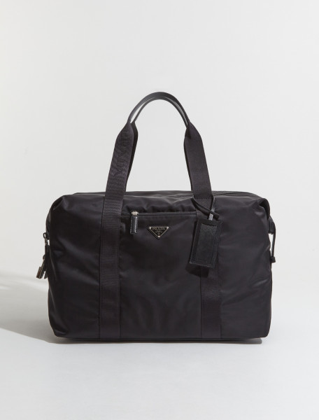 Prada - Re-Nylon and Saffiano Leather Travel Bag in Black - 2VC796_2DMH_F0002
