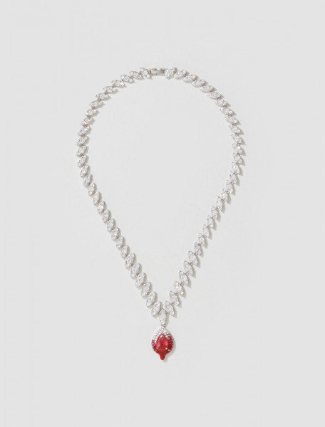 Ottolinger - Diamond Dip Necklace in Burgundy - 2500607