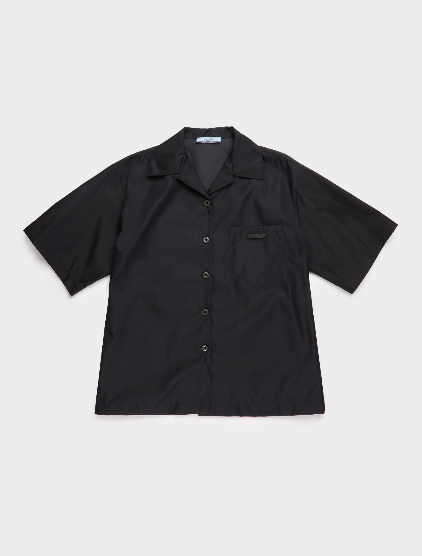 Prada Re-Nylon Shirt in Black | Voo Store Berlin | Worldwide Shipping