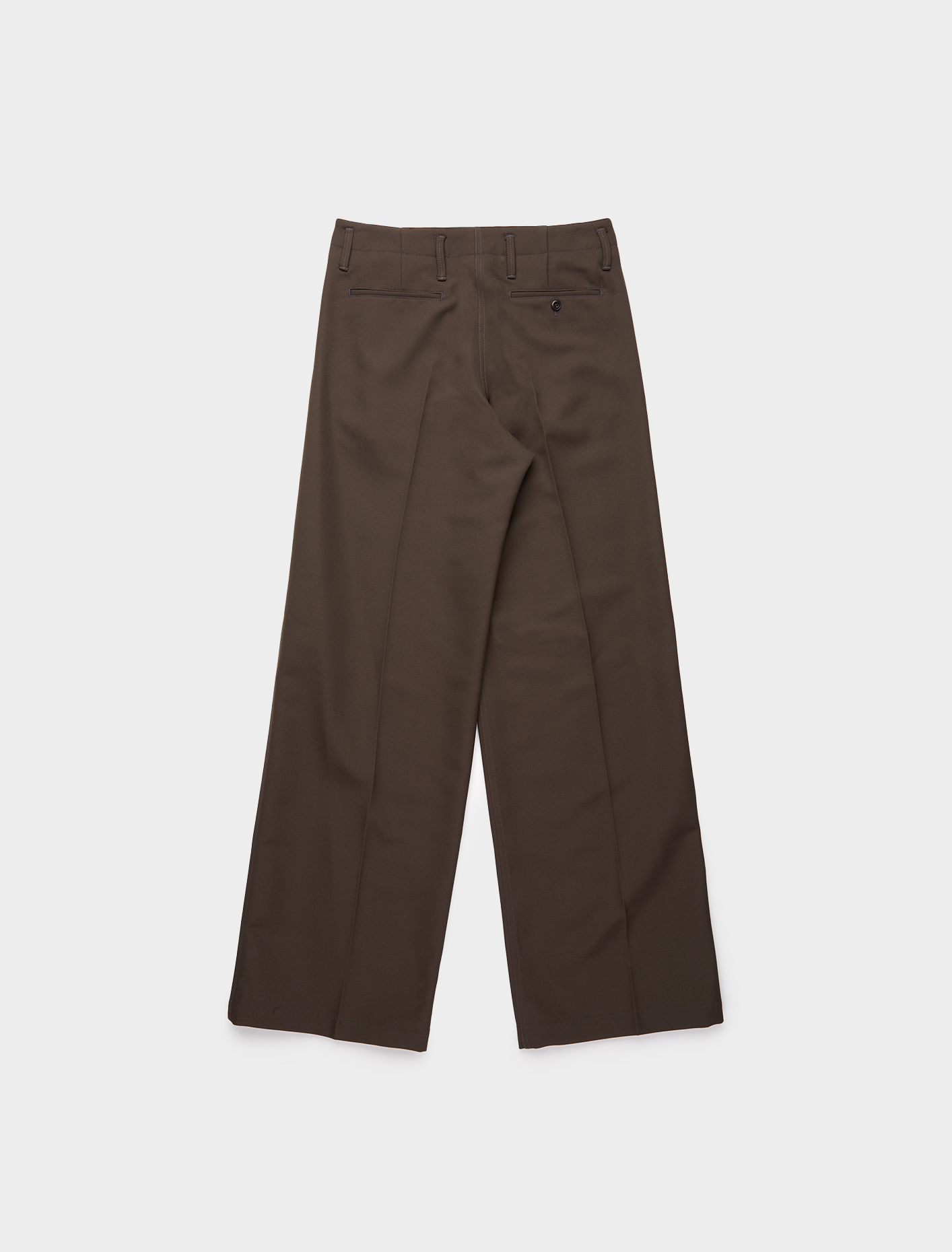 Lemaire Straight Trouser in Dark Brown | Voo Store Berlin