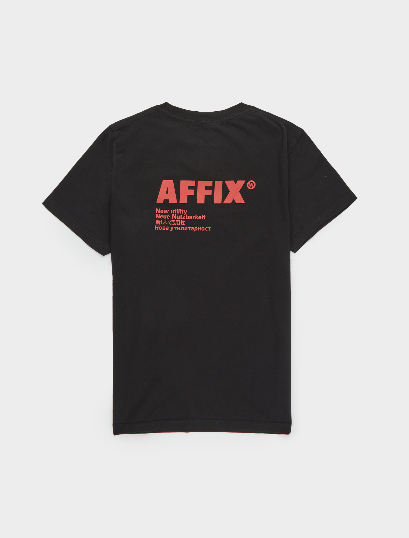 Affix Standardised Logo T-Shirt in Black | Voo Store Berlin | Worldwide ...