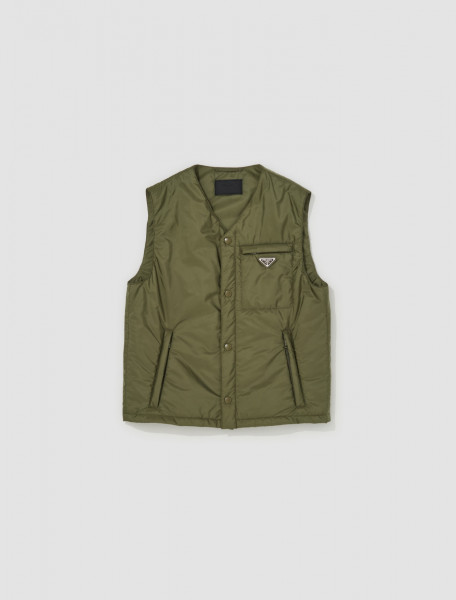Prada - Re-Nylon Vest in Military - SGC536_1WQ9_F0161