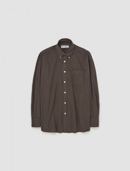 Our Legacy - Borrowed BD Shirt in Faded Brown Voile - M2242BB